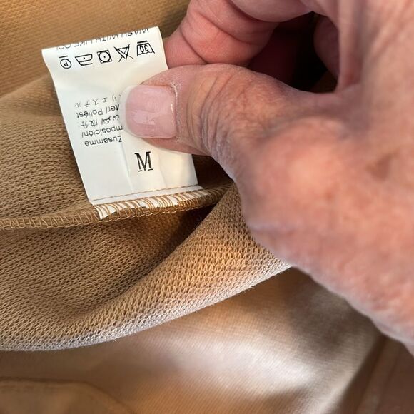 Blu Pepper Lapel Collar Vest Overcoat size M NWT Camel - Picture 4 of 6